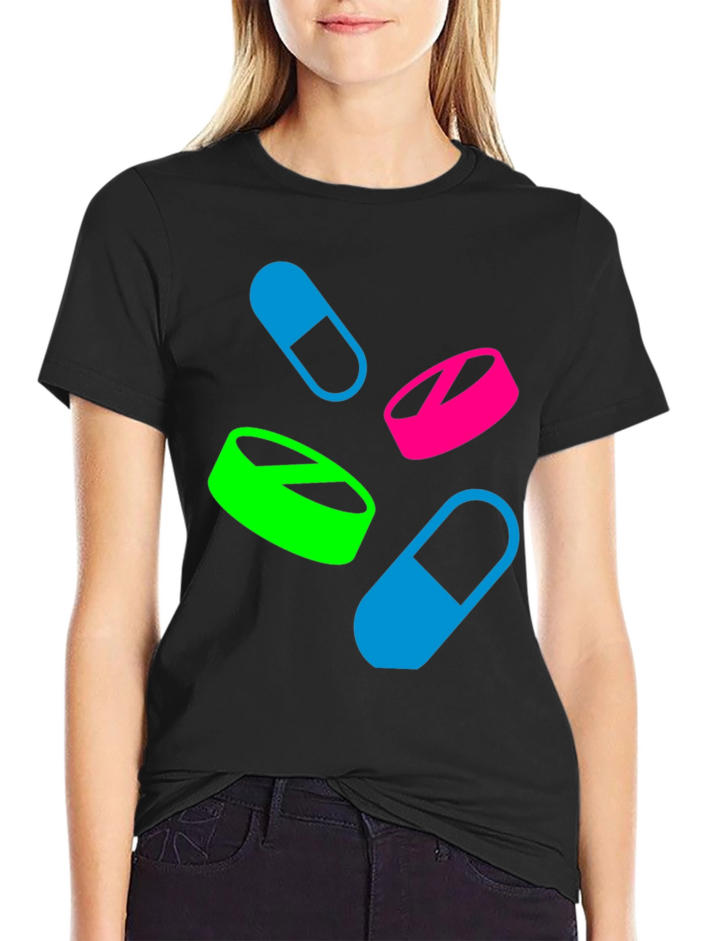 Pills Graphic T-Shirt - Casual Wear