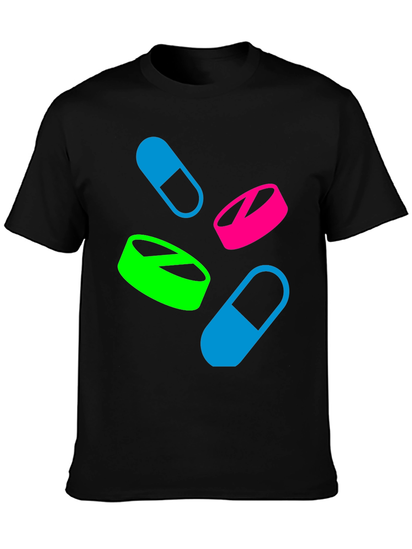 Pills Graphic T-Shirt - Casual Wear