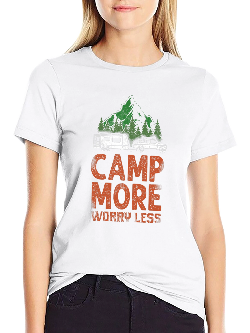Camp More Worry Less Graphic Tee