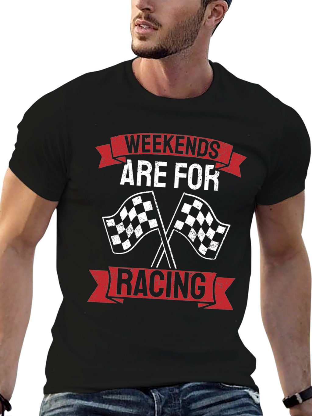 Weekends Are For Racing Graphic Tee