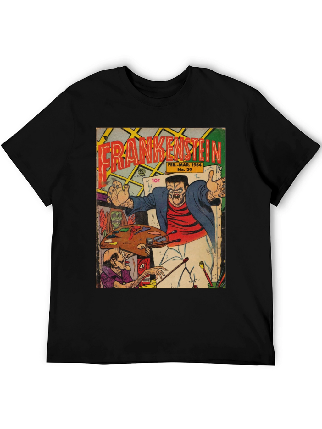 Frankenstein Comic Book Cover T-Shirt