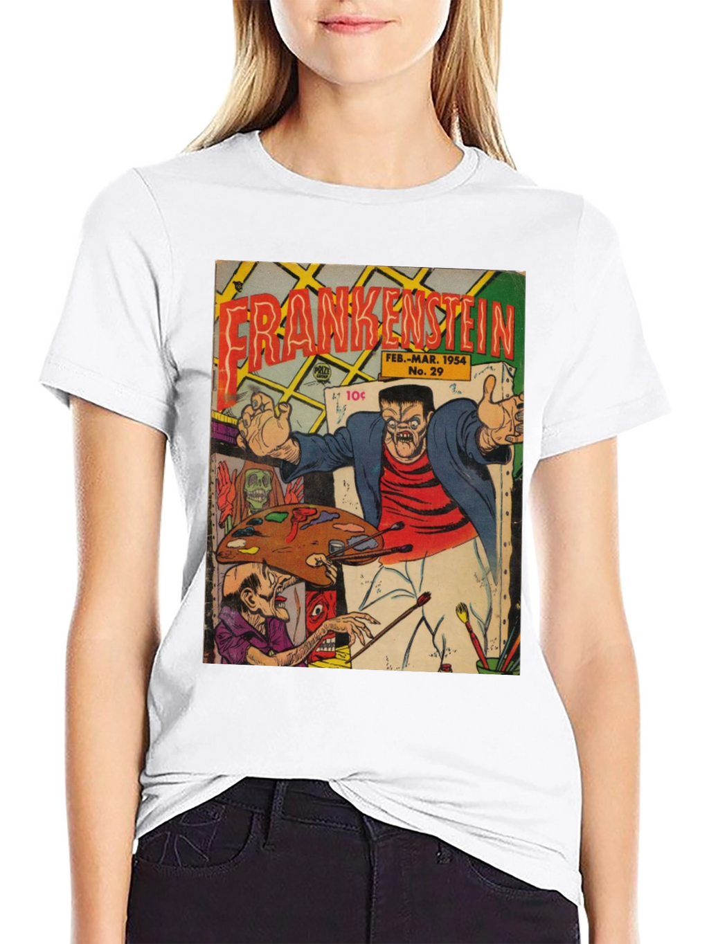 Frankenstein Comic Book Cover T-Shirt