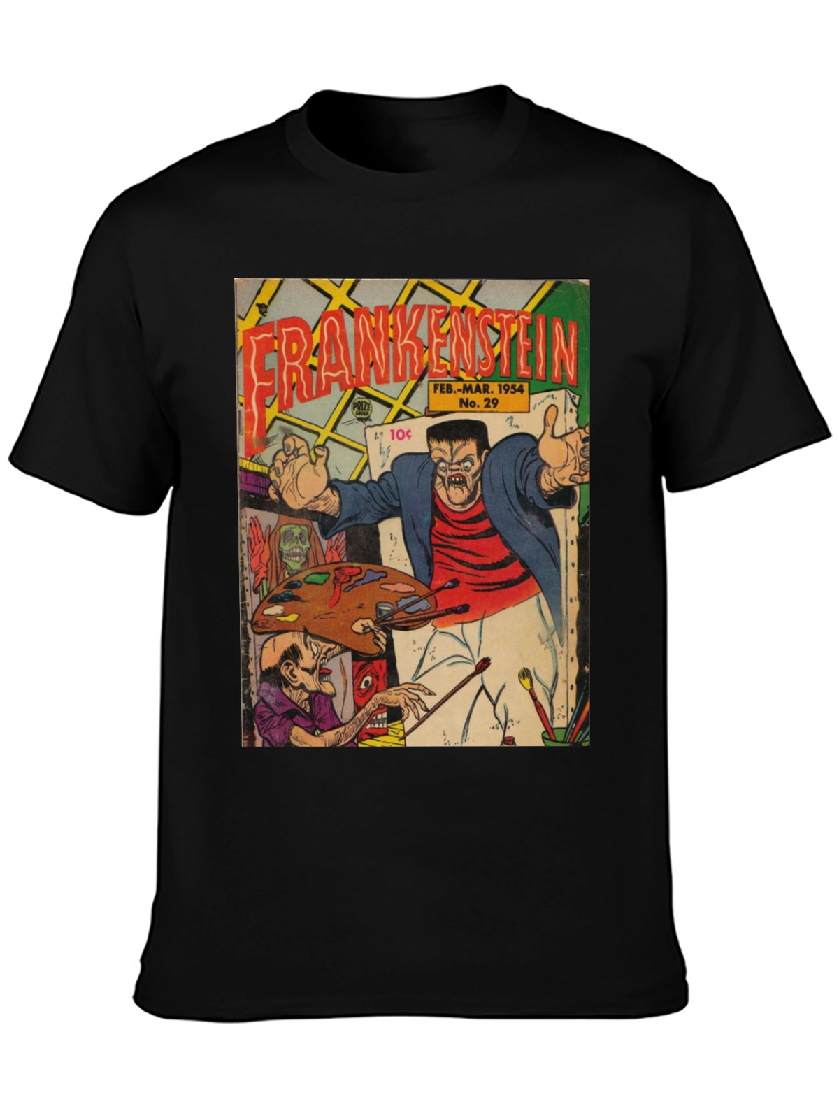Frankenstein Comic Book Cover T-Shirt
