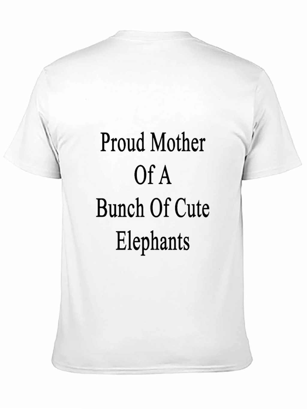 Proud Mother of Cute Elephants Black T-Shirt