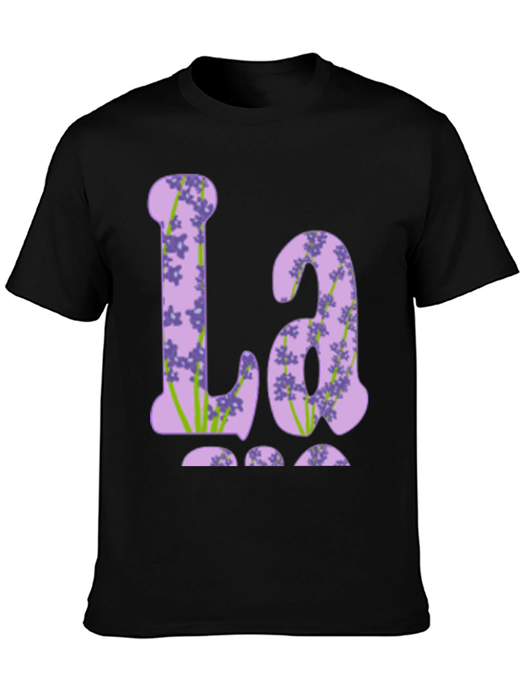 Floral Initial T-Shirt - La
