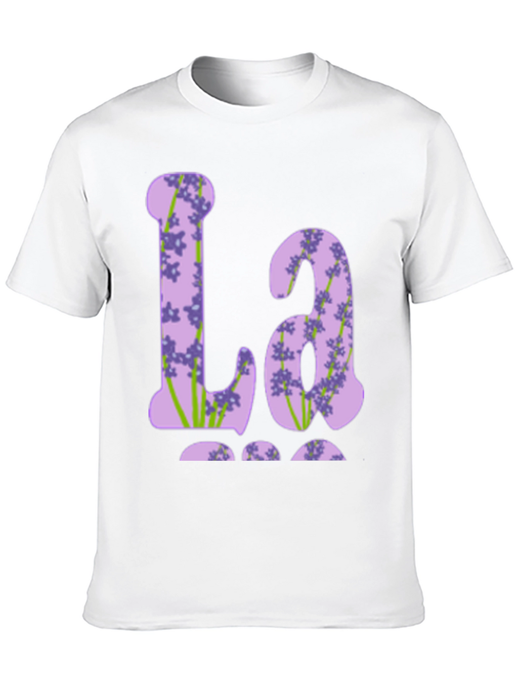 Floral Initial T-Shirt - La