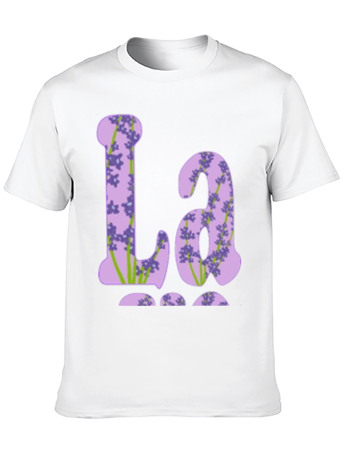 Floral Initial T-Shirt - La