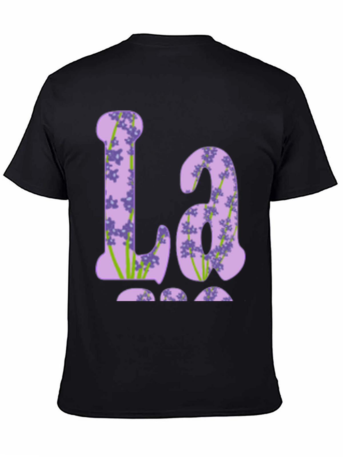 Floral Initial T-Shirt - La