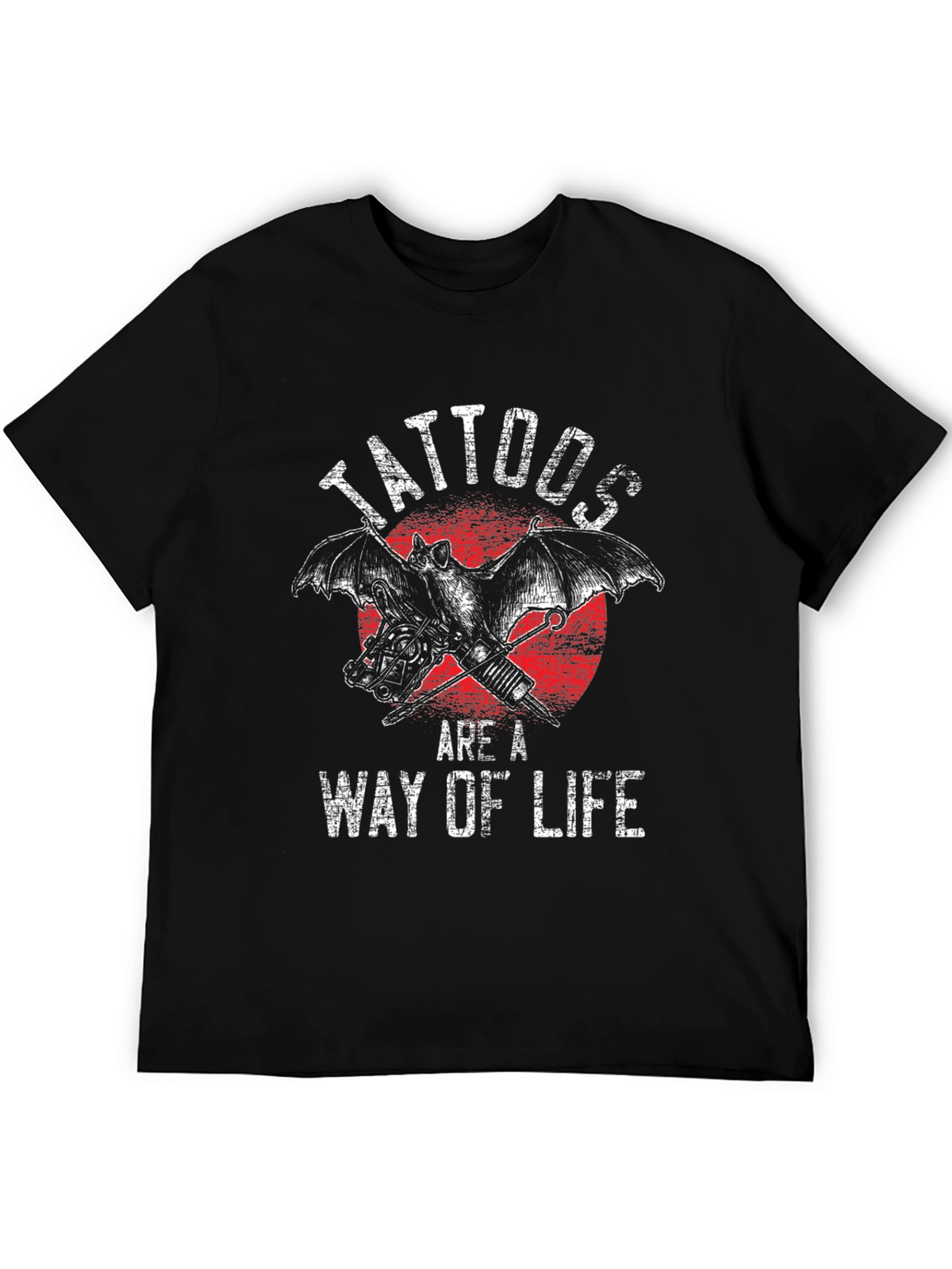 Tattoos Are A Way Of Life Bat Graphic Tee