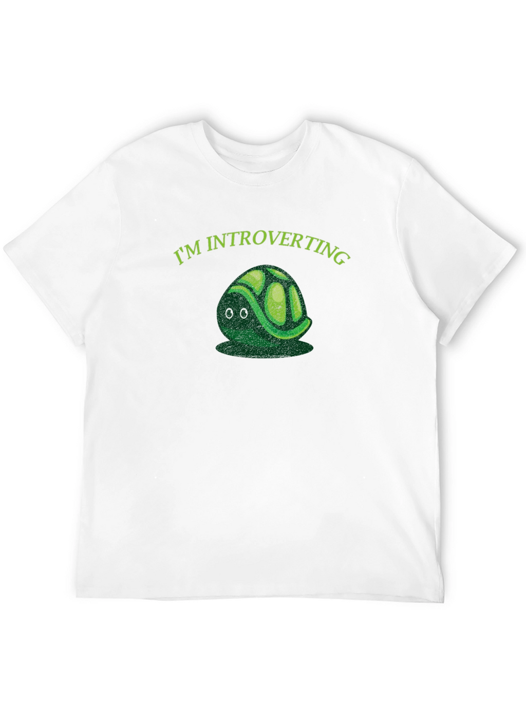 Introverting Turtle Graphic Tee - Black