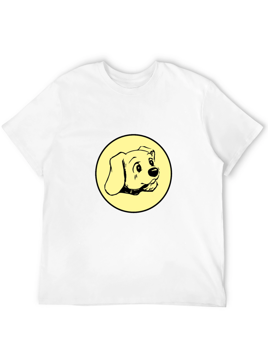 Dog Graphic Tee - Black Cotton Comfort