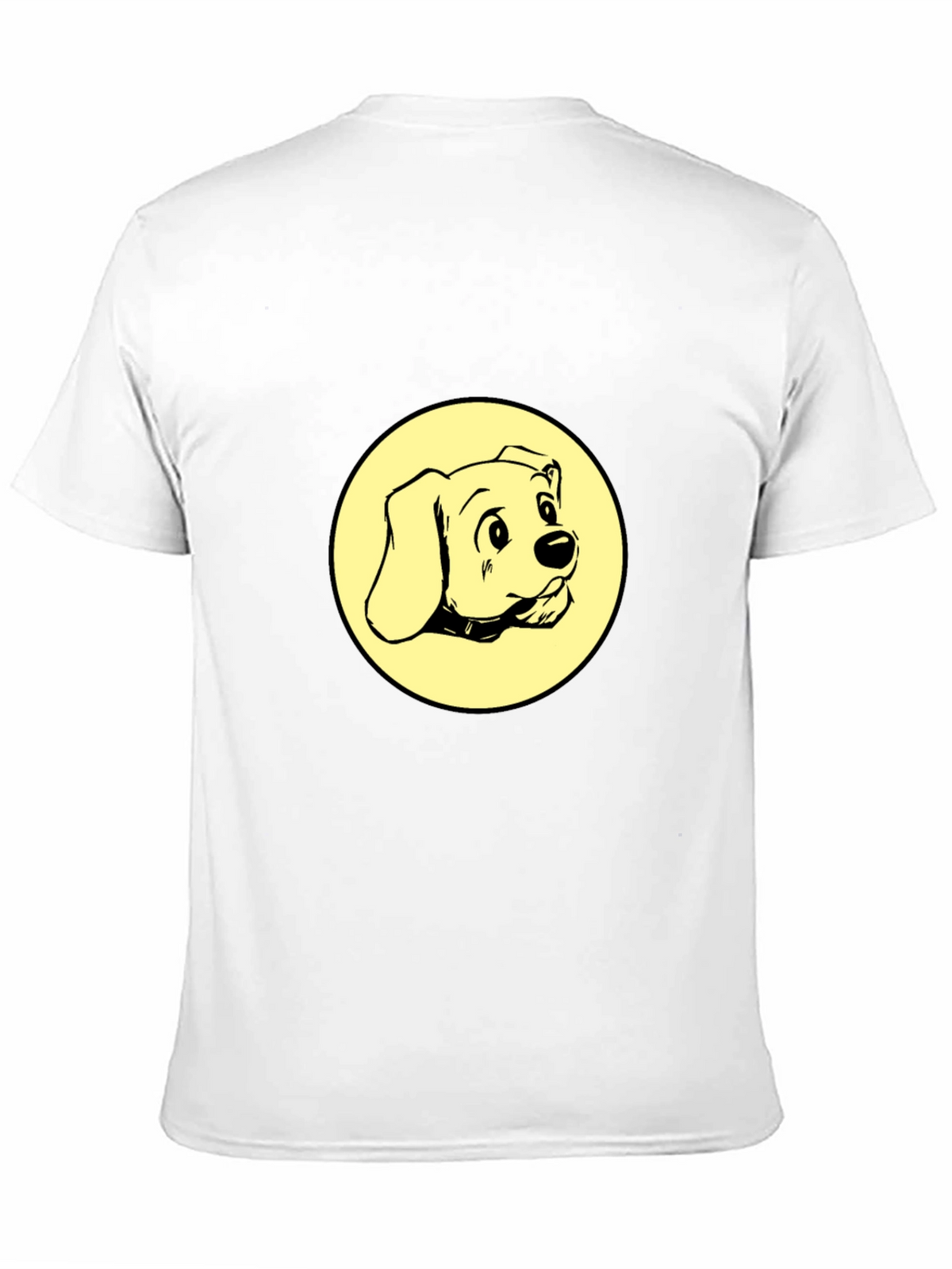 Dog Graphic Tee - Black Cotton Comfort