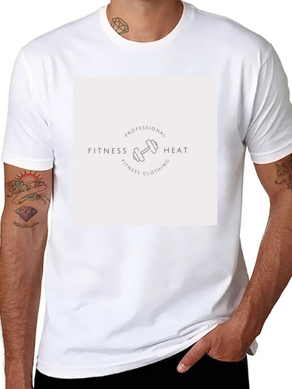 Fitness Heat Black T-Shirt