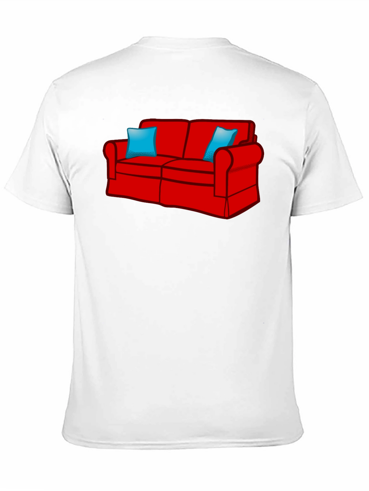 Novelty Couch Graphic Tee - Comfy Style