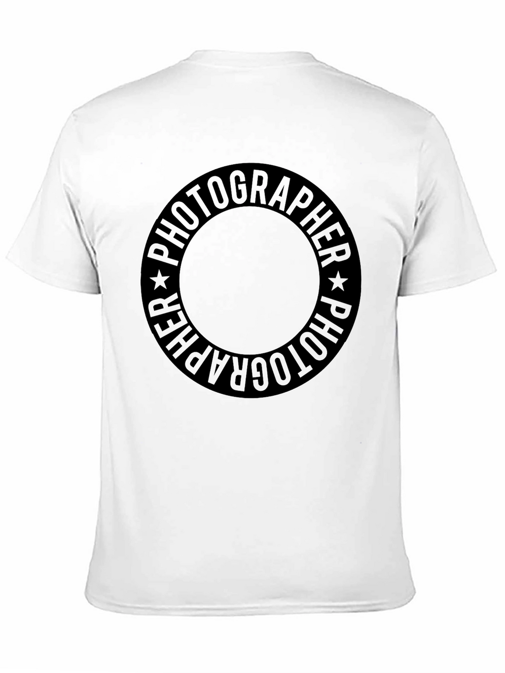 Photographer Circle Graphic Black T-Shirt