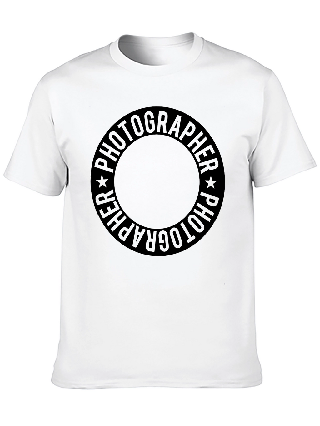 Photographer Circle Graphic Black T-Shirt