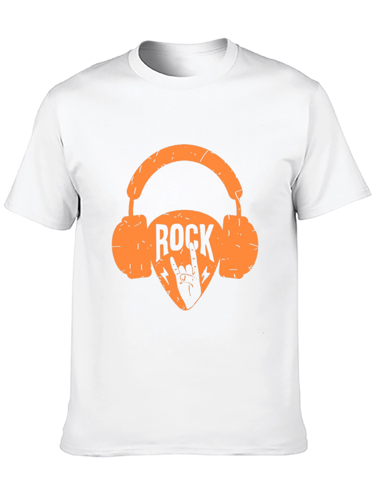 Rock Music Headphones Graphic Tee - Black T-Shirt