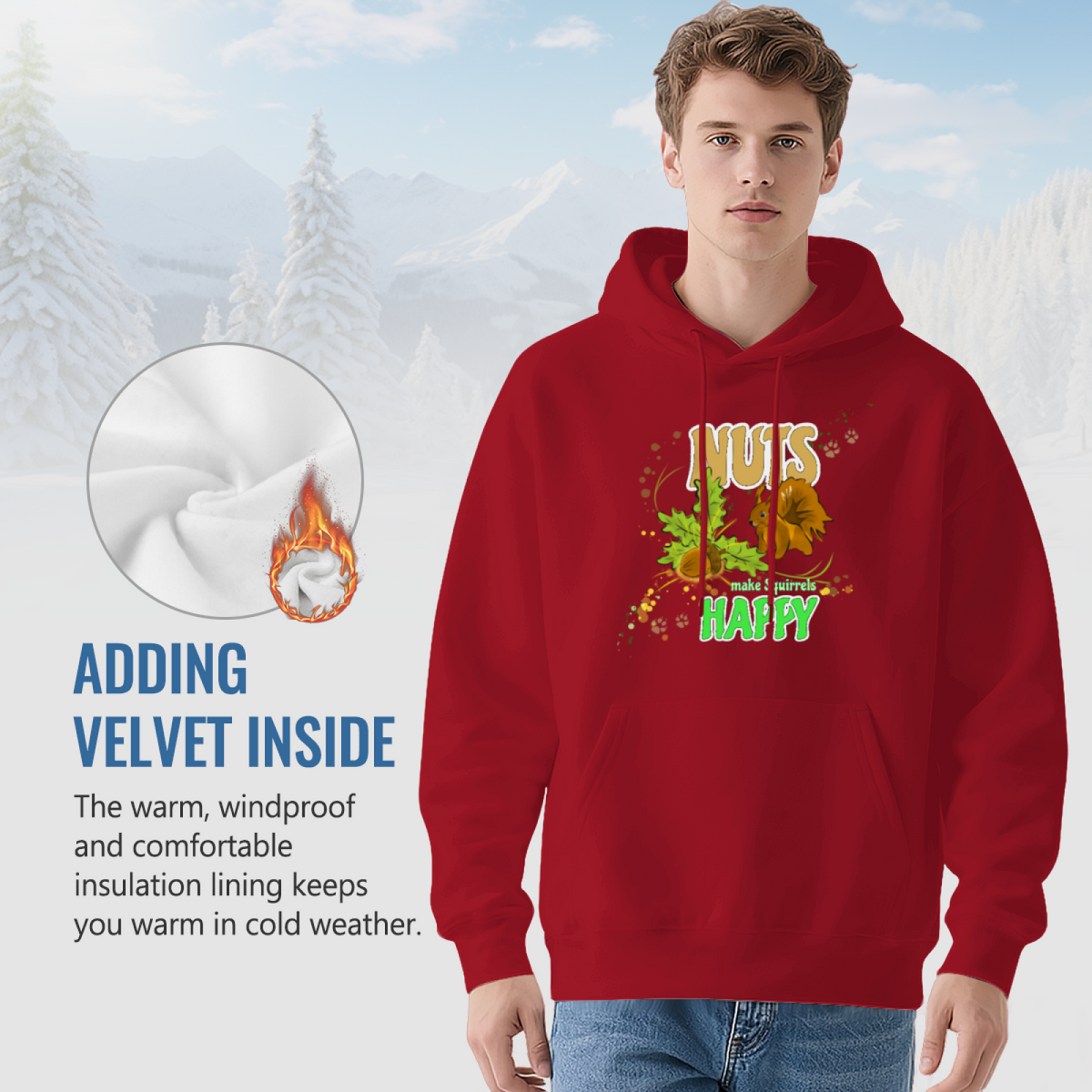 Nuts Graphic Hoodie