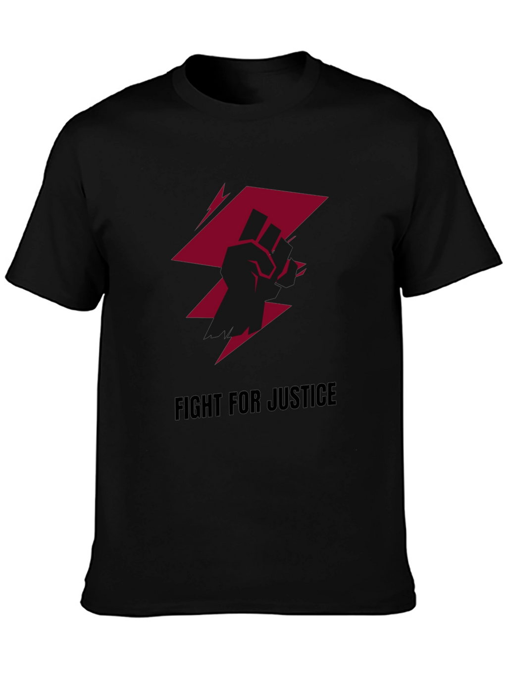 Fight For Justice Graphic Tee - Black