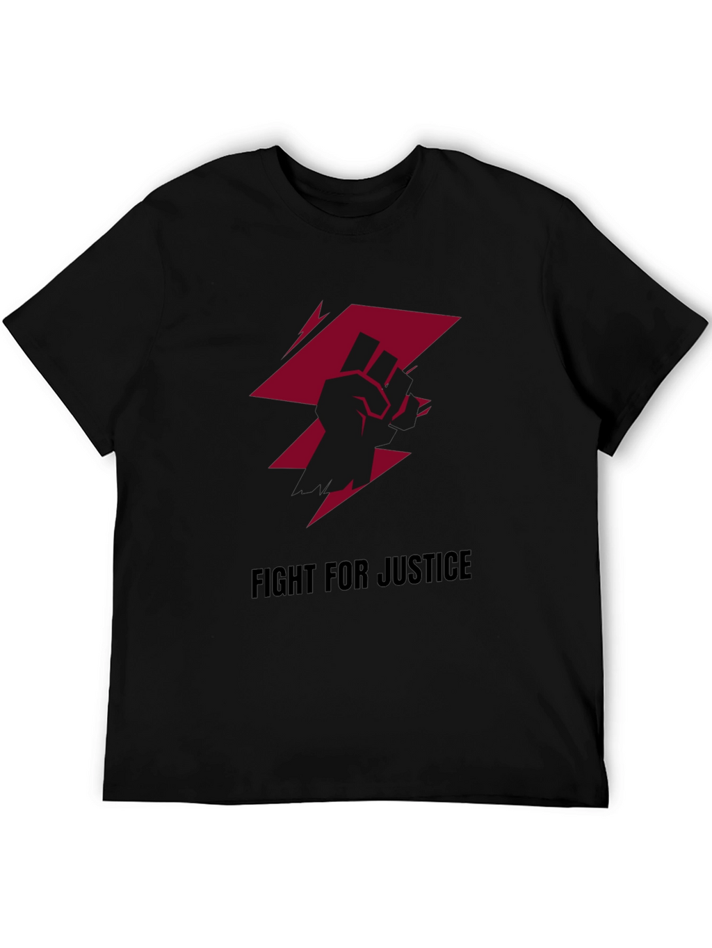 Fight For Justice Graphic Tee - Black