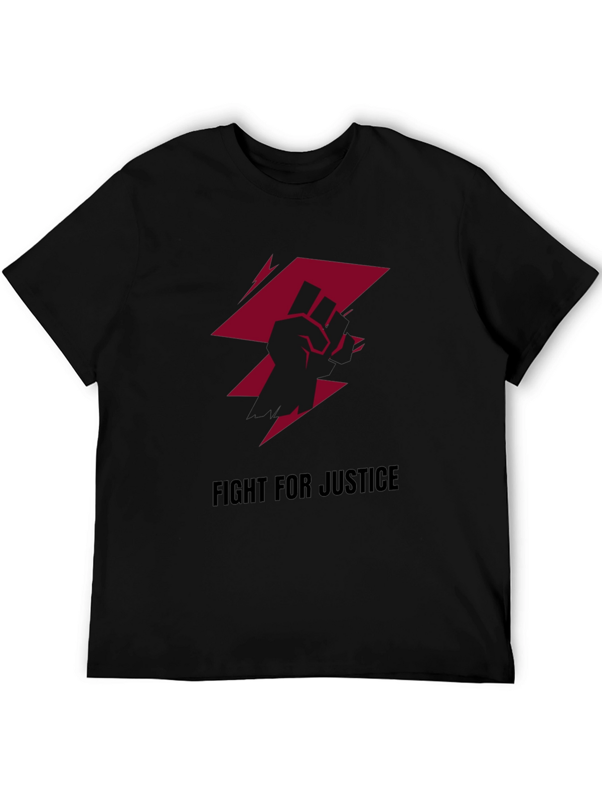 Fight For Justice Graphic Tee - Black