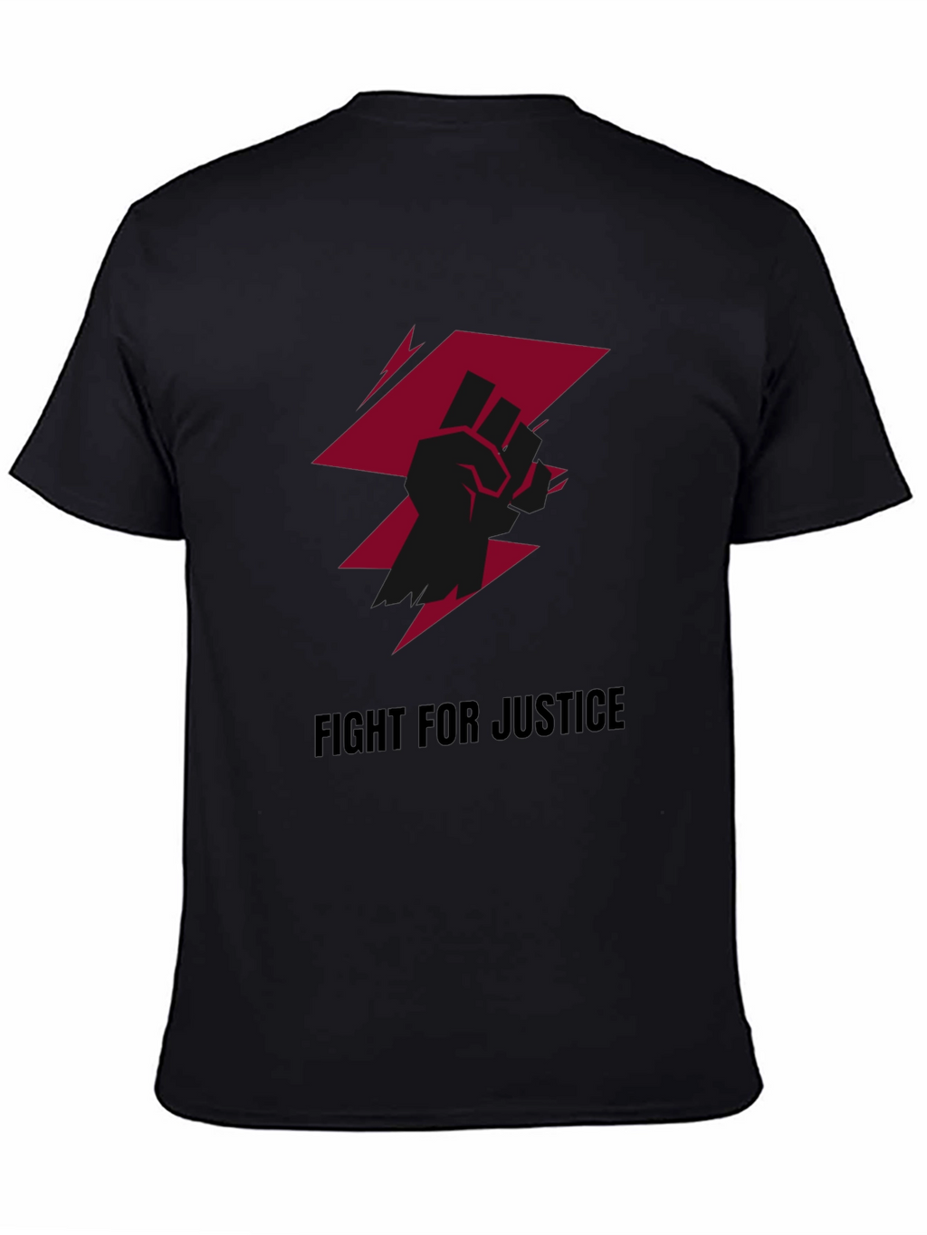 Fight For Justice Graphic Tee - Black