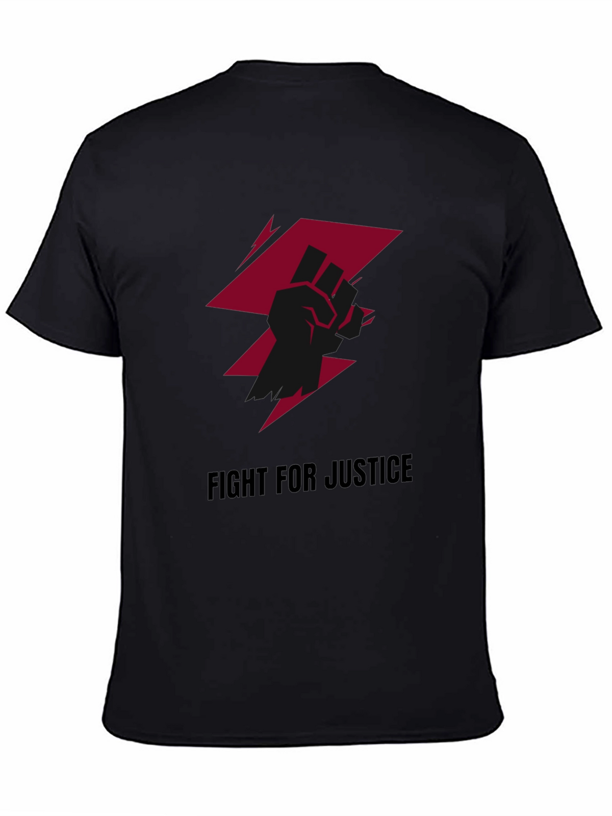 Fight For Justice Graphic Tee - Black