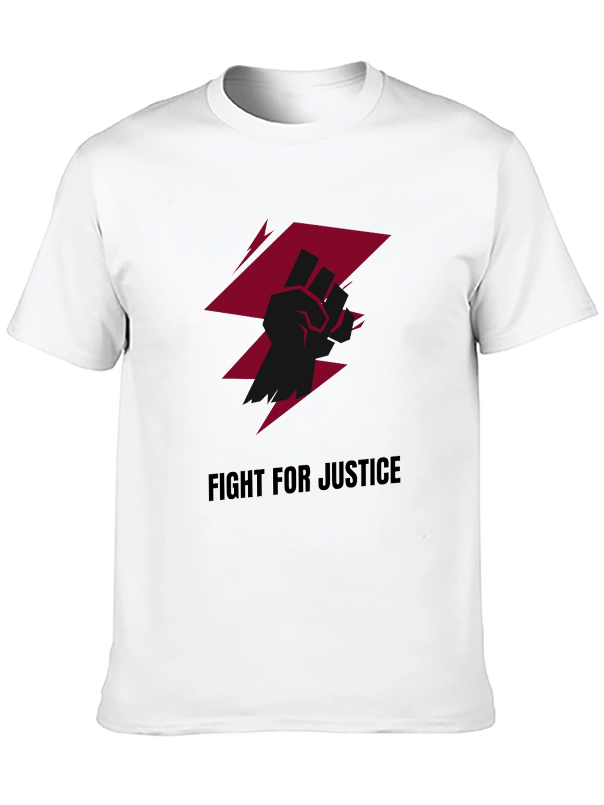 Fight For Justice Graphic Tee - Black