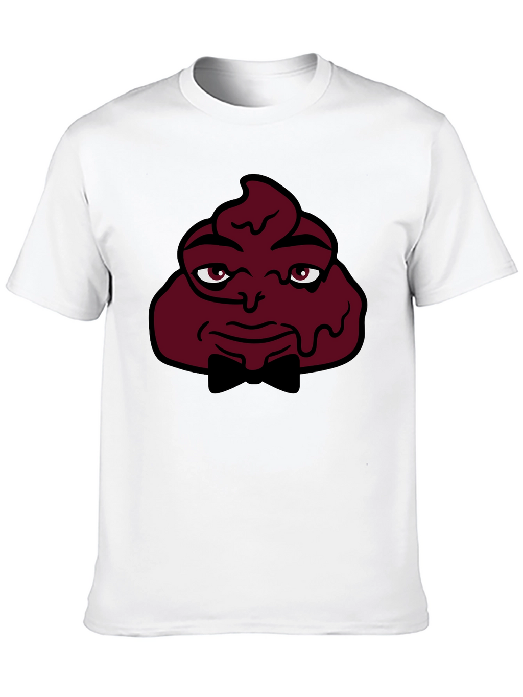 Funny Poop Emoji Man T-Shirt - Black