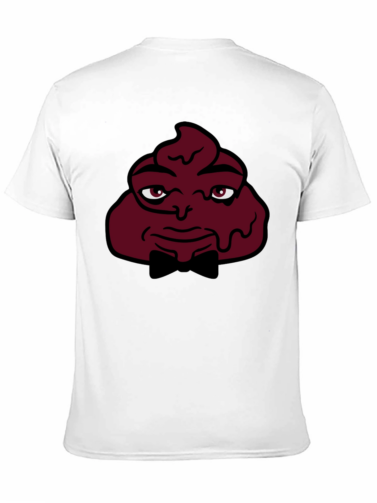 Funny Poop Emoji Man T-Shirt - Black