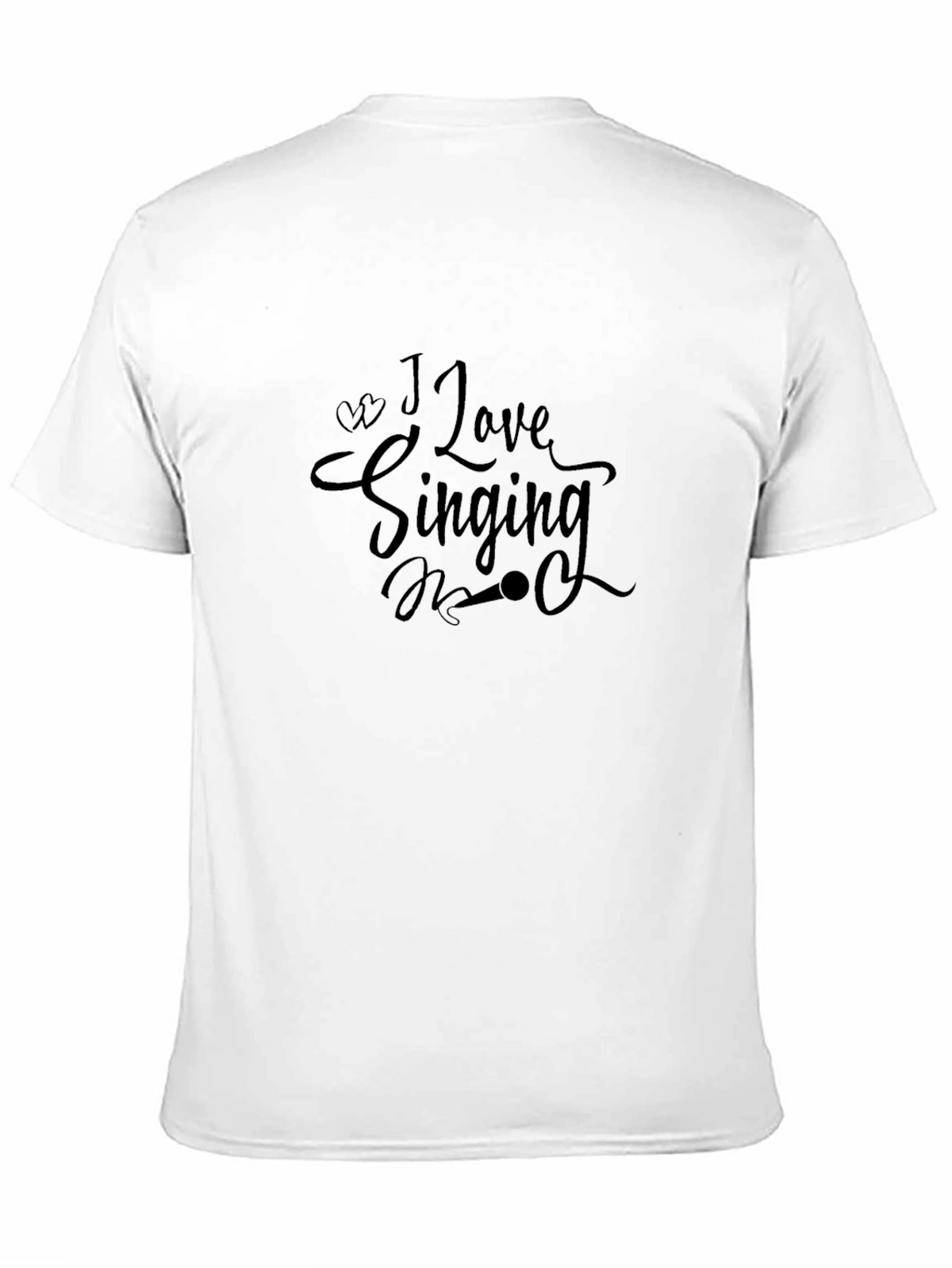 I Love Singing Black T-Shirt - Music Lovers Tee
