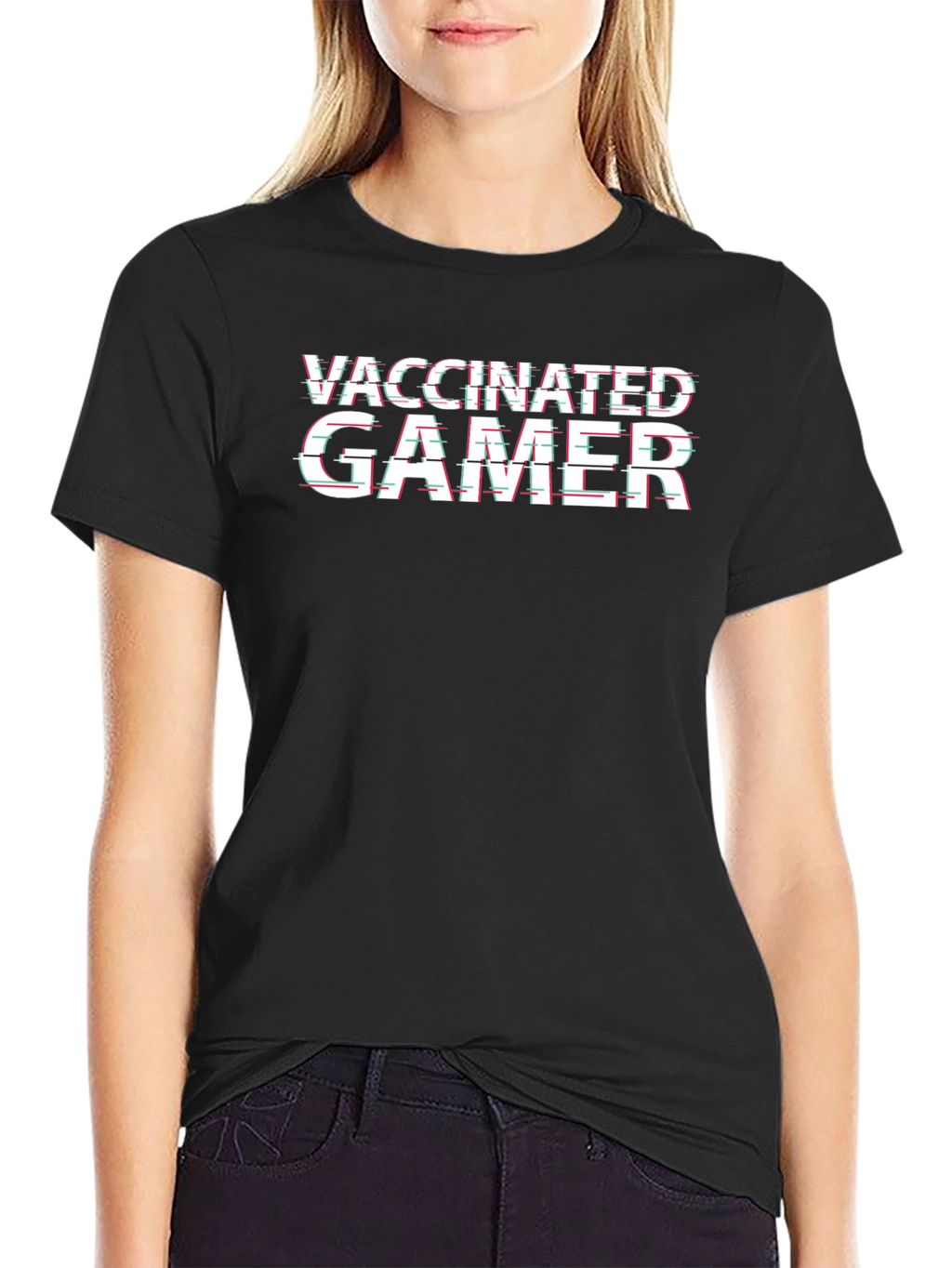 Vaccinated Gamer T-Shirt - Cool Graphic Tee