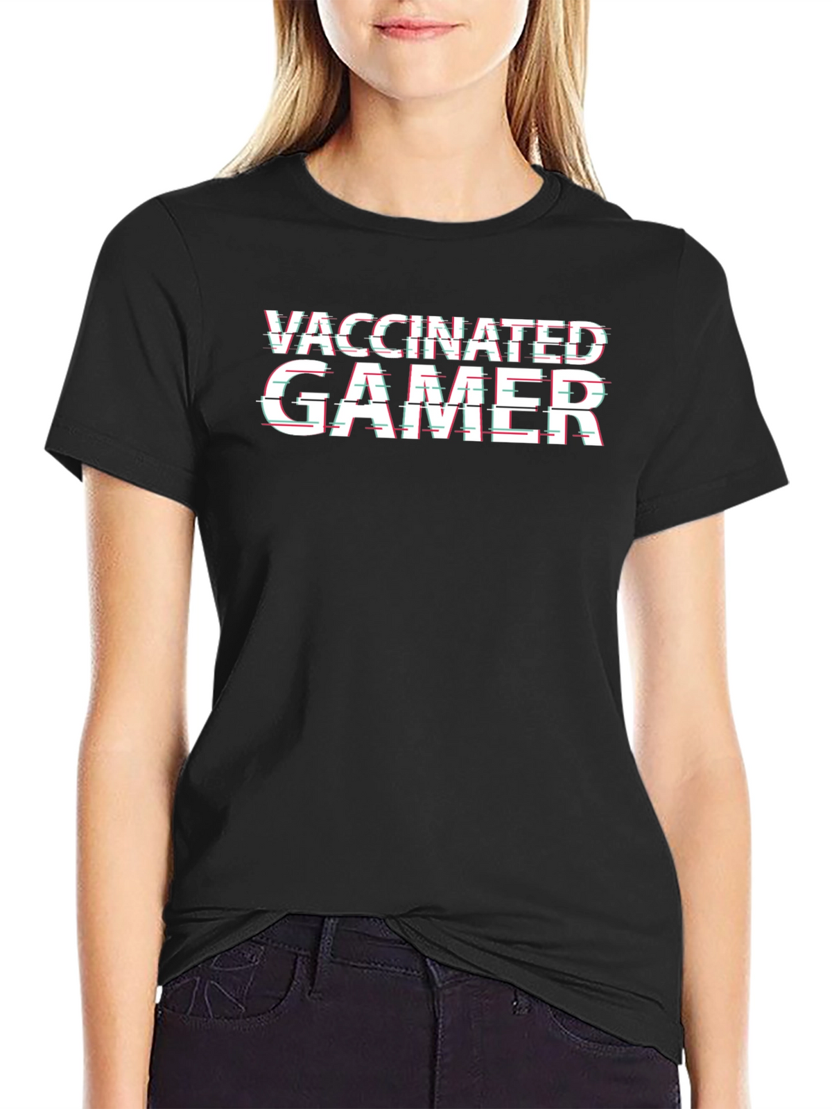 Vaccinated Gamer T-Shirt - Cool Graphic Tee
