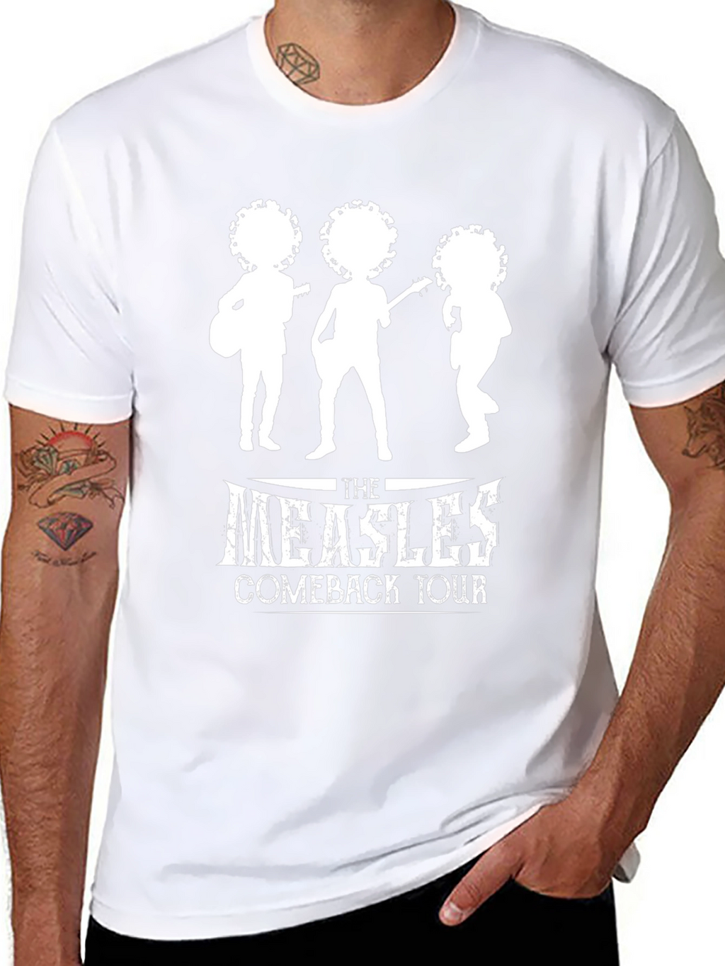 The Measles Comeback Tour Black Graphic Tee