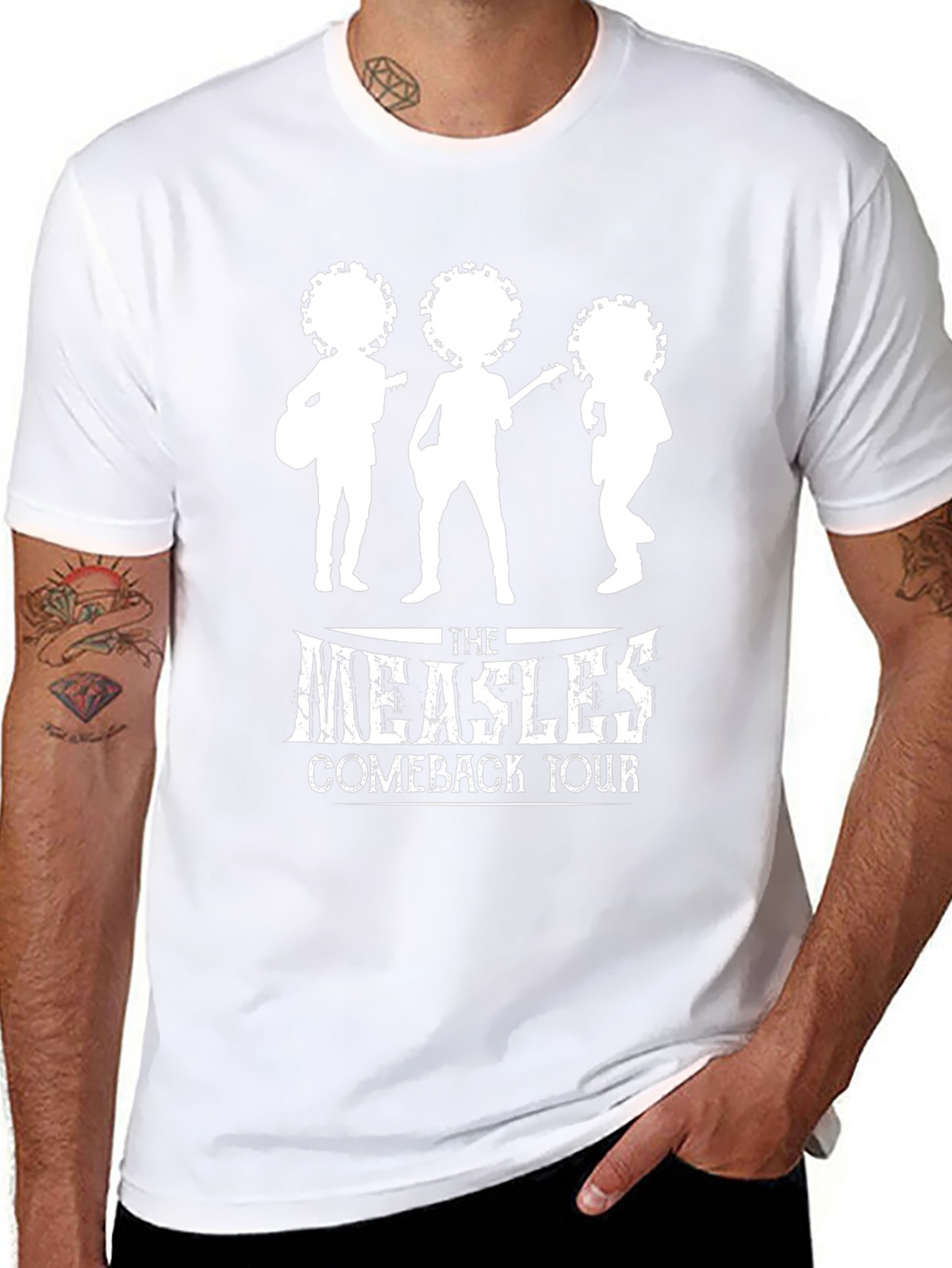 The Measles Comeback Tour Black Graphic Tee