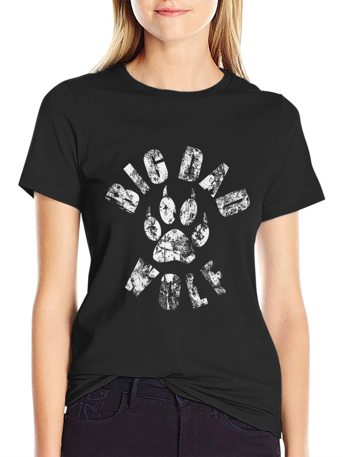 Big Paw Wolf Graphic T-Shirt