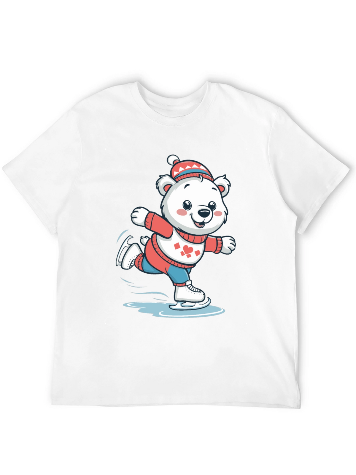 Ice Skating Bear T-Shirt