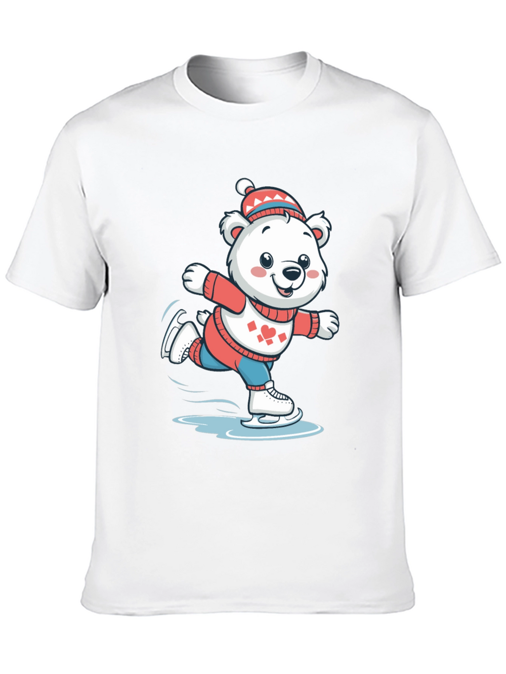 Ice Skating Bear T-Shirt