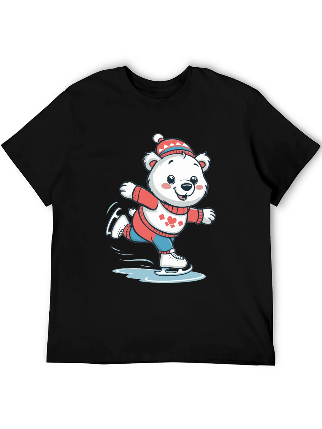 Ice Skating Bear T-Shirt