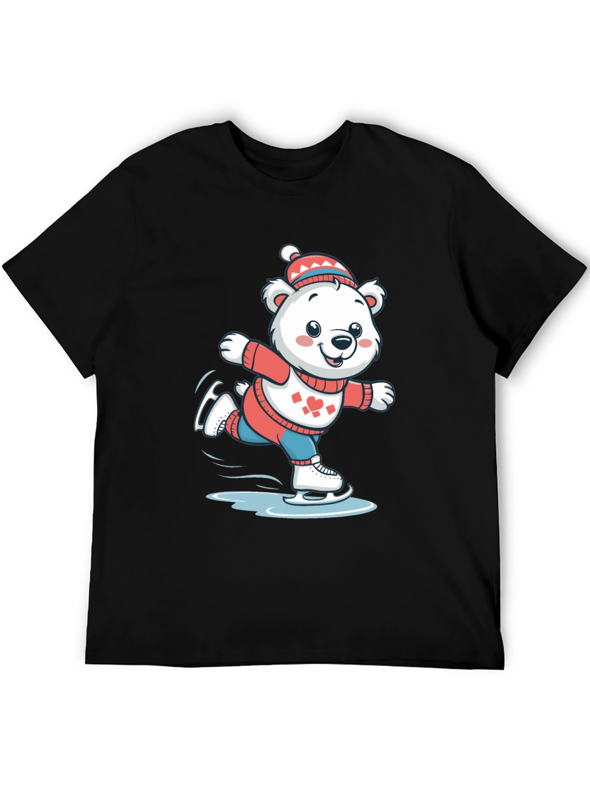 Ice Skating Bear T-Shirt