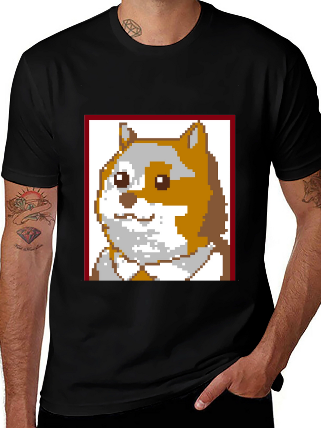 Pixel Doge T-Shirt - Classic Meme Tee