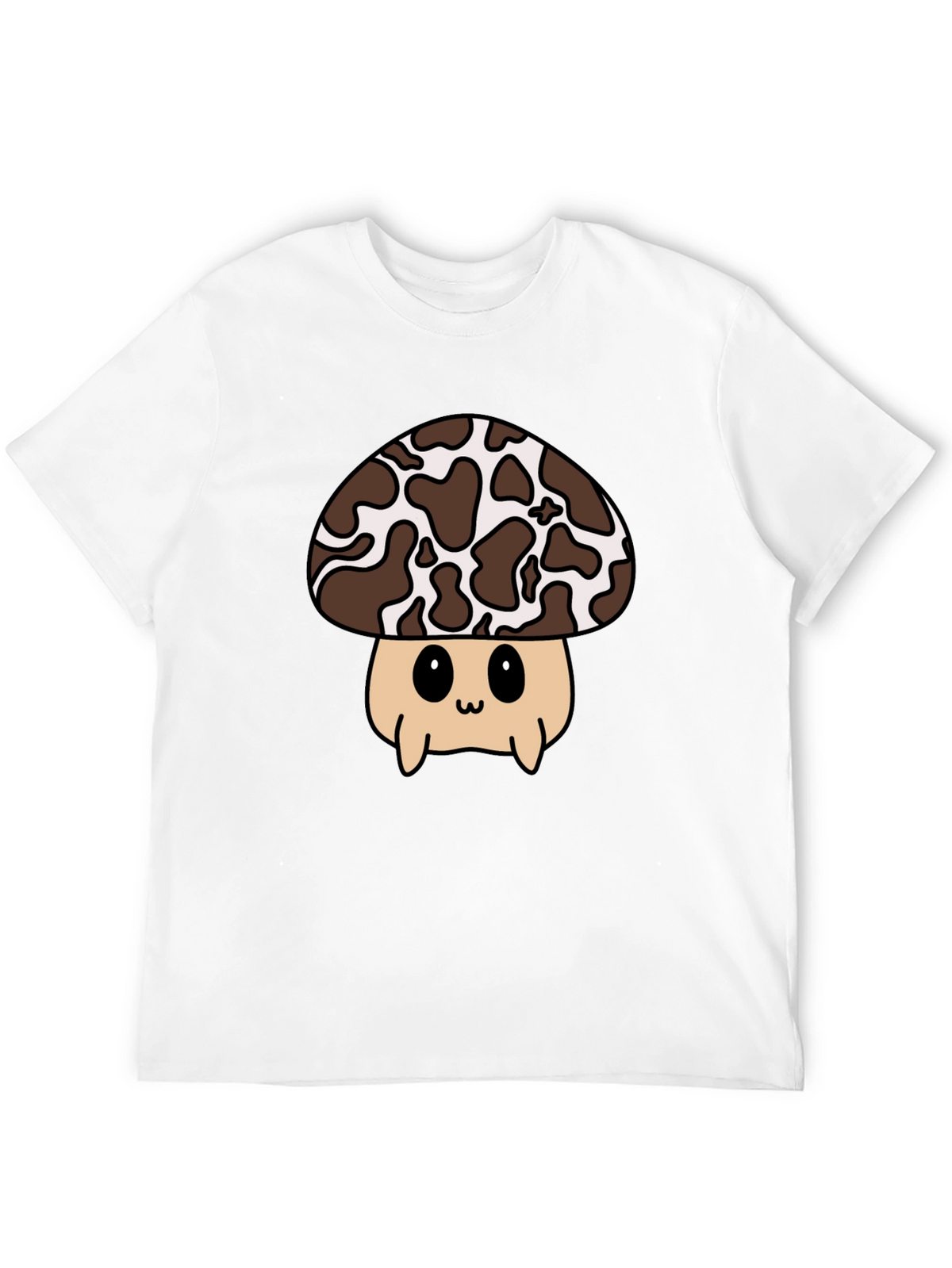Cute Mushroom Graphic Tee - Black Unisex T-Shirt