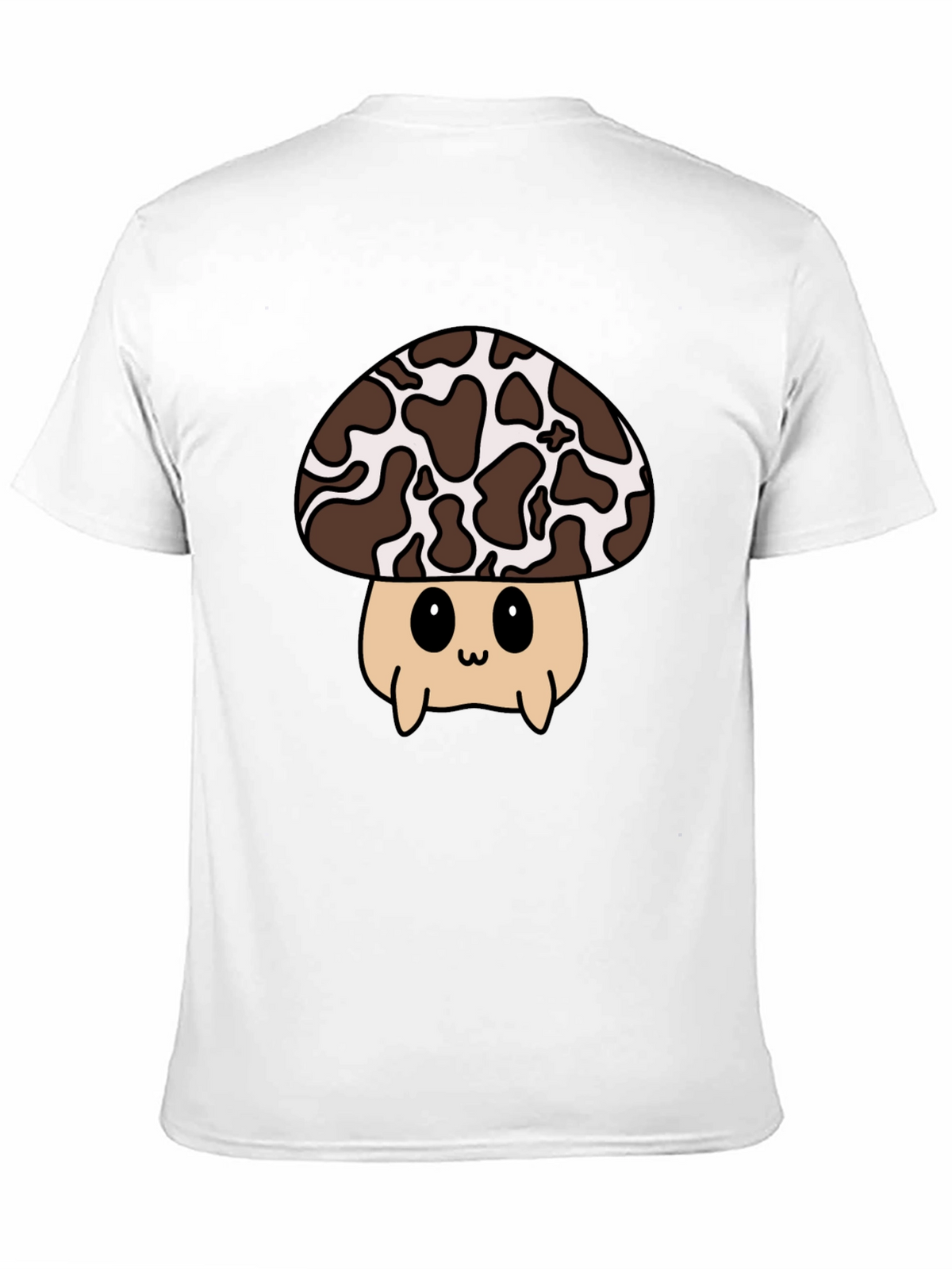 Cute Mushroom Graphic Tee - Black Unisex T-Shirt