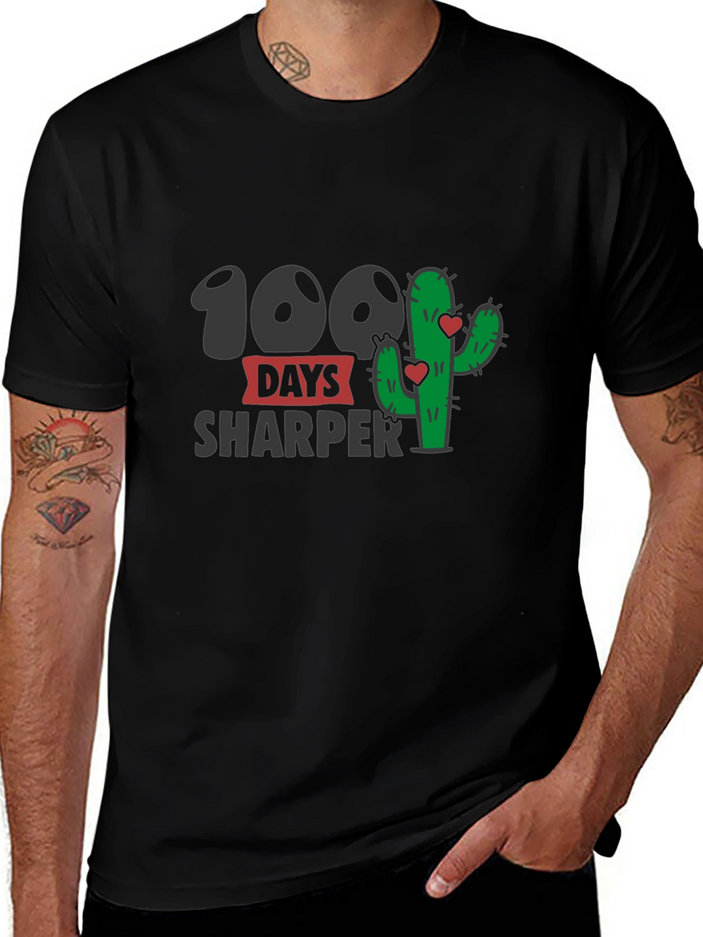 100 Days Sharper T-Shirt - Cactus Lovers Tee