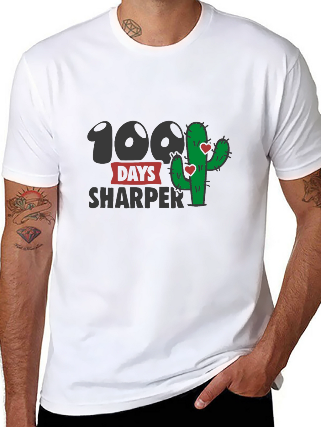 100 Days Sharper T-Shirt - Cactus Lovers Tee