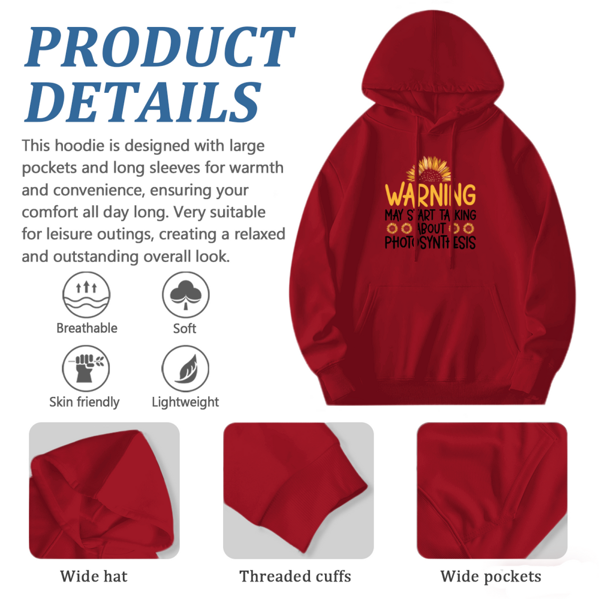 Warning Graphic Hoodie