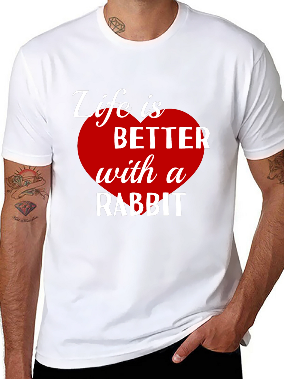 Life is Better with a Rabbit T-Shirt