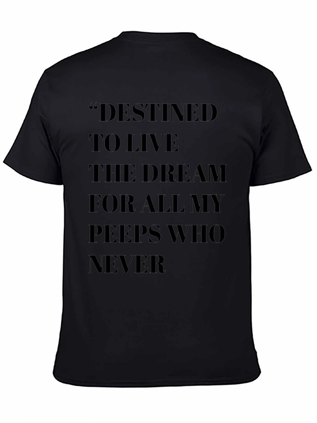 Destined Dream Graphic Tee - Black