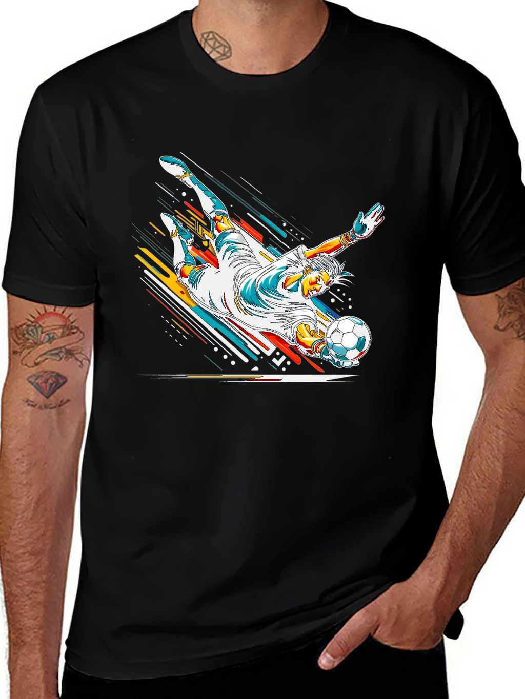 Goalkeeper Graphic Tee - Stylish Soccer Shirt