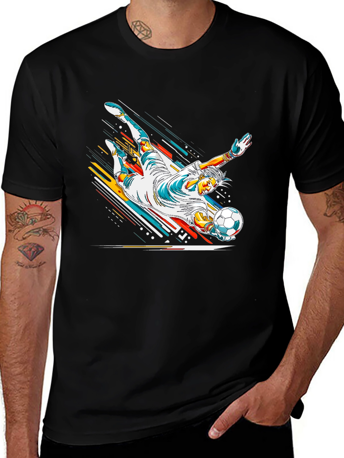 Goalkeeper Graphic Tee - Stylish Soccer Shirt